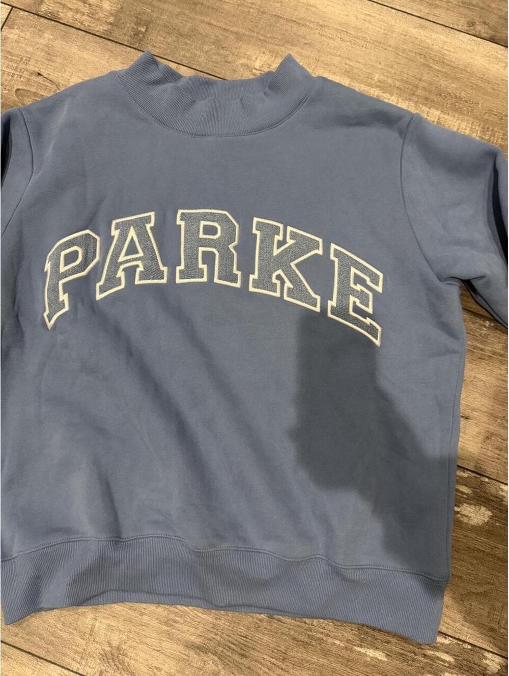 Parke Mockneck Vintage Denim in washed indigo + vintage denim. - Picture 4 of 4